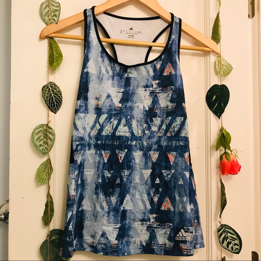Adidas Climalite Geometric Athletic Tank Top